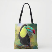 Tropischer Toco Toucan Tote Bag Tasche (Vorderseite)