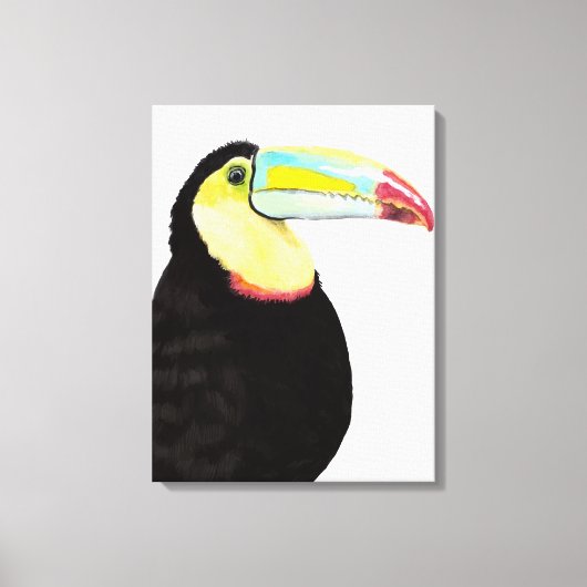 Tropischer Toucan Bird Leinwanddruck (Vorderseite)