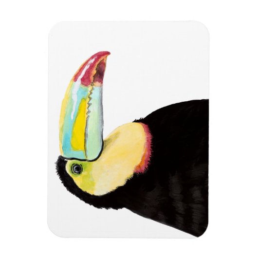 Tropischer Toucan Bird Magnet (Vertikal)