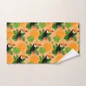 Tropischer Toucan Bird Nahtloses Muster Badhandtuch Set (Handtuch)