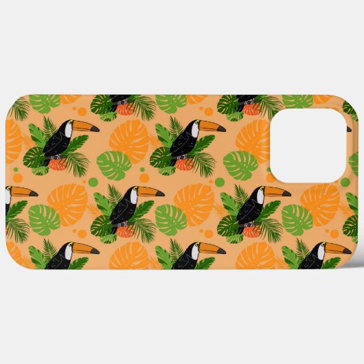 Tropischer Toucan Bird Nahtloses Muster Case-Mate iPhone Hülle (Rückseite (Horizontal))