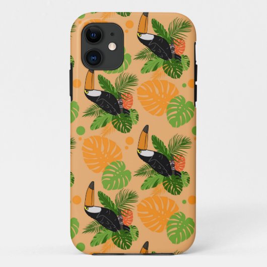 Tropischer Toucan Bird Nahtloses Muster Case-Mate iPhone Hülle (Rückseite)