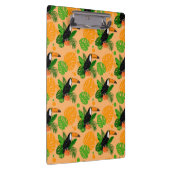 Tropischer Toucan Bird Nahtloses Muster Klemmbrett (Rechts)