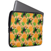 Tropischer Toucan Bird Nahtloses Muster Laptopschutzhülle (Vorne Rechts)