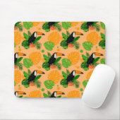 Tropischer Toucan Bird Nahtloses Muster Mousepad (Mit Mouse)