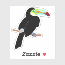 Tropischer Toucan Bird Phone Case oder Laptop Stic Aufkleber