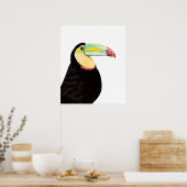 Tropischer Toucan Bird Poster (Küche)