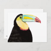 Tropischer Toucan Bird Postkarte (Vorne/Hinten)