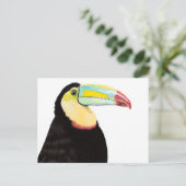 Tropischer Toucan Bird Postkarte (Stehend Vorderseite)