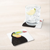 Tropischer Toucan Bird Rechteckiger Pappuntersetzer (Vor Ort)