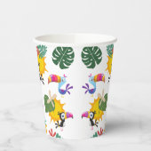 Tropischer Toucan Cluster Paper Cup Pappbecher (Links)