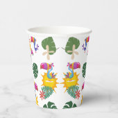Tropischer Toucan Cluster Paper Cup Pappbecher (Rechts)