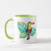 Tropischer Toucan Exotic Parrot Personalisiert Tasse (Links)