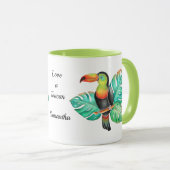 Tropischer Toucan Exotic Parrot Personalisiert Tasse (VorderseiteRechts)