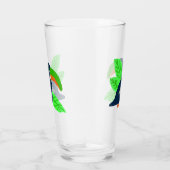 Tropischer Touch und Blätter Glas (Rechts)