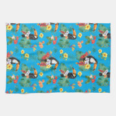 Tropischer Touch und Blume Geschirrtuch (Horizontal)