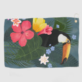 Tropischer Toukan in der Wildnis Golfhandtuch (Horizontal)