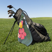 Tropischer Toukan in der Wildnis Golfhandtuch (Gras)