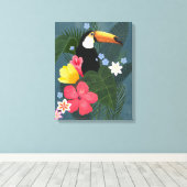 Tropischer Toukan in der Wildnis Leinwanddruck (Insitu (Holzboden))