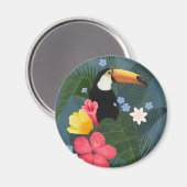 Tropischer Toukan in der Wildnis Magnet (Vorderseite/Rückseite)