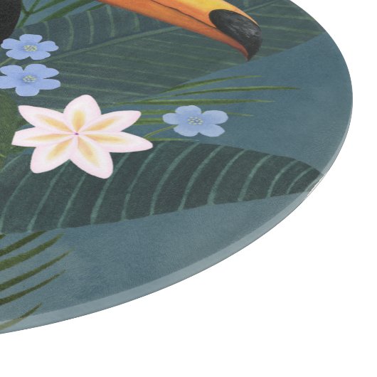 Tropischer Toukan in der Wildnis Schneidebrett (Ecke)