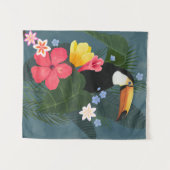 Tropischer Toukan in der Wildnis Wandteppich (Vorderseite (Horizontal))