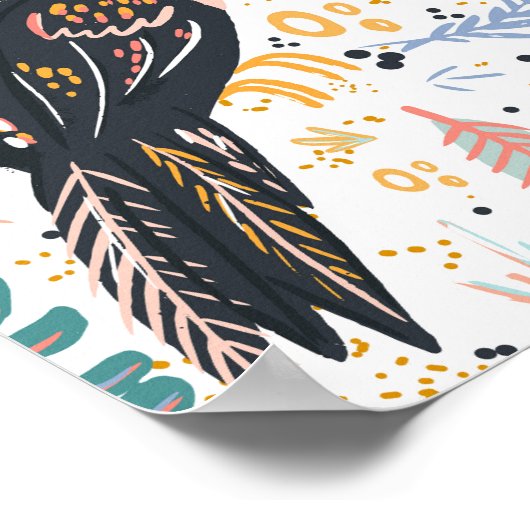 Tropischer Toukan Poster (Ecke)