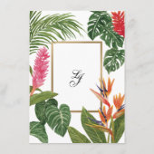 Tropischer Traum Begleitkarte (Rückseite)