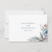 Tropischer Traum Hochzeit im Wasser RSVP Karte (Vorderseite)