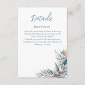 Tropischer Traum - Hochzeitsdetails - Begleitkarte (Vorderseite)