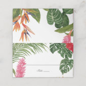 Tropischer Traum Platzkarte (Außenseite Aufgefaltet)