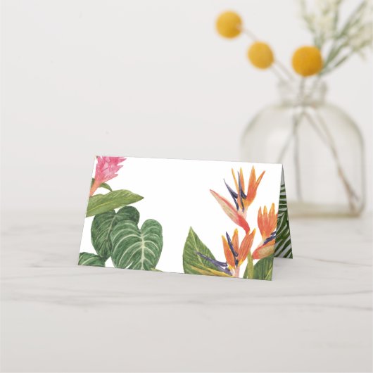 Tropischer Traum Platzkarte (Rückseite)