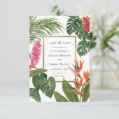 Tropischer Traum Save The Date (Stehend Vorderseite)