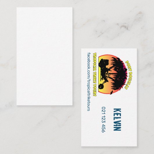 Tropischer Trip Visitenkarte (Vorne/Hinten)