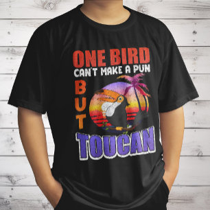 Tropischer Tukan Vogel Retro Lustiger Tukan Vogel  T-Shirt