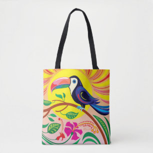 Tropischer Tukane-Sonnenaufgang Tasche