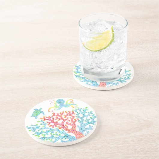 Tropischer Untersetzer (Seite)