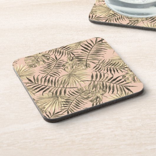 Tropischer Untersetzer aus Palmenblättern (Linke Seite)