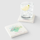 Tropischer Untersetzer Linonfish Stone (Seitenansicht)