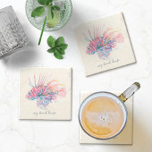 Tropischer Untersetzer Linonfish Stone