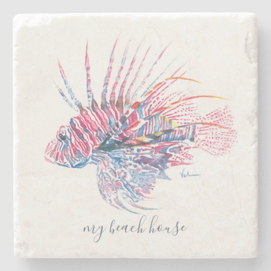 Tropischer Untersetzer Linonfish Stone (Vorderseite)