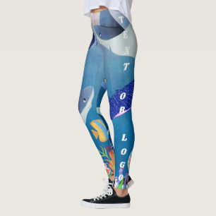 Tropischer Unterwasserroboter für Frauen Leggings