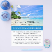 Tropischer Urlaub, Agent Werbung Flyer (Einzeln)