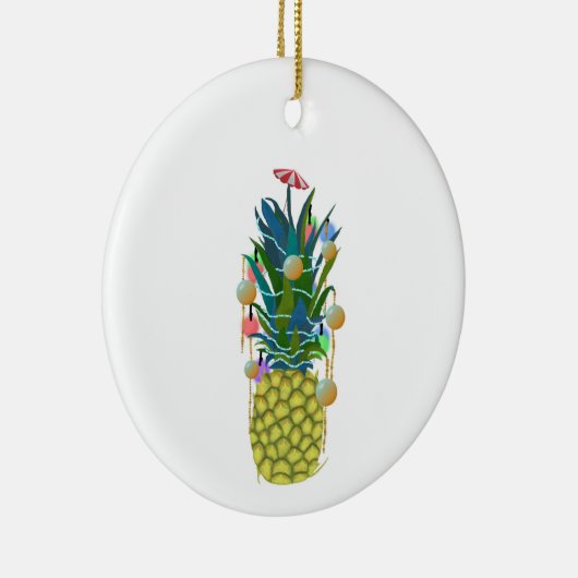 Tropischer Urlaub Ananas Weihnachtsschmuck (Rechts)