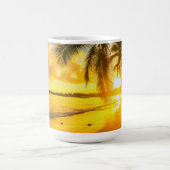 Tropischer Urlaub Becher Kaffeetasse (Mittel)