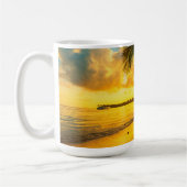 Tropischer Urlaub Becher Kaffeetasse (Links)