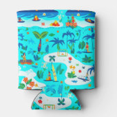 Tropischer Urlaub Dosenkühler (Rückseite)