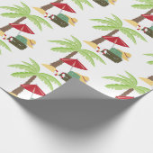 Tropischer Urlaub Geschenkpapier (Ecke)
