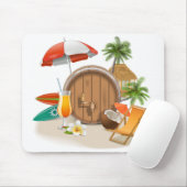Tropischer Urlaub Mauspad (Mit Mouse)