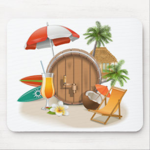 Tropischer Urlaub  Mauspad